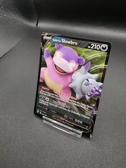 Pokemon TCG Galarian Slowbro V Darkness Ablaze Ultra Rare Card 099/189 Mint NM - Image 2