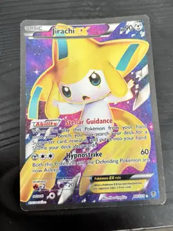 Jirachi EX 98/101 Pokemon XY TCG Plasma Blast Ultra Rare Full Art Card (LP-MP) - Image 1