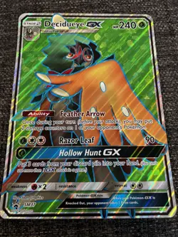 Decidueye GX SM37 Sun & Moon Full Art Holo Ultra Rare Promo Pokemon TCG NM jumbo - Image 1