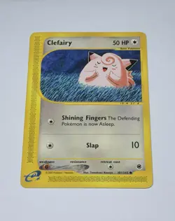 Pokemon Card TCG Clefairy Expedition Base Card Set 101/165 Vintage NM/LP - Image 1