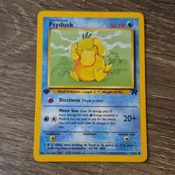 Psyduck 65/82 Team Rocket 1st Edition Regular Pokemon TCG Card 50 HP Common - Image 1