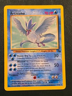 Articuno 17/62 Fossil Rare Regular Unlimited 1999 70 HP English Pokemon TCG - Image 1