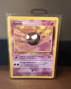 Gastly 33/62 Fossil Regular Common Unlimited English 1999 Pokemon TCG 50 HP - Image 1