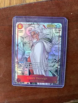 Silvers Rayleigh OP08-118 Manga Alt Art SEC Two Legends ONE PIECE Card English - Image 1