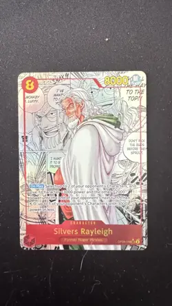 Silvers Rayleigh OP08-118 Manga Alt Art SEC Two Legends ONE PIECE Card English - Image 1