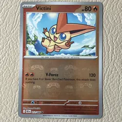 Pokemon TCG Victini 012/086 Black Bolt Holo Rare English Master Ball - Image 3