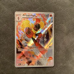 Pokemon TCG Armarouge 086/084 Pitch Black Illustration Rare Full Art Holo - Image 1