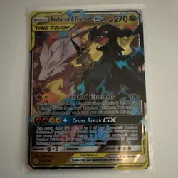 Pokemon TCG Reshiram & Zekrom GX TAG TEAM 157/236 Cosmic Eclipse Holo EN 2019 - Image 1
