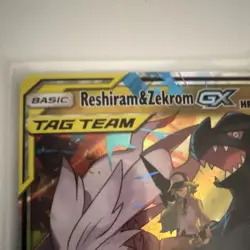 Pokemon TCG Reshiram & Zekrom GX TAG TEAM 157/236 Cosmic Eclipse Holo EN 2019 - Image 2