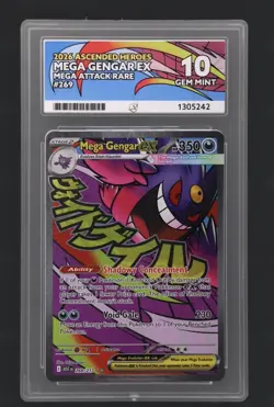 Pokemon TCG Mega Gengar EX 269/217 Ascended Heroes ACE 10 Mega Attack Rare - Image 1