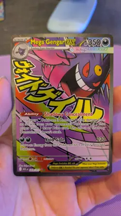Pokemon TCG Mega Gengar EX 269/217 Mega Attack Rare Full Art Pack Fresh - Image 1