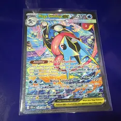 Pokemon TCG Mega Greninja EX 116/086 XY BREAKpoint Full Art Holo Secret Rare ENG - Image 1
