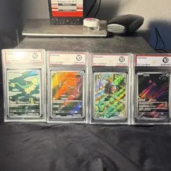 Pokemon Holo 4-Card Graded Lot FULL ART RARES - Image 1