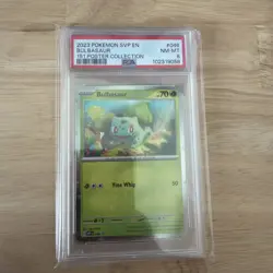 2023 POKEMON SVP ROMO 151 POSTER COLLECTION #046 BULBASAUR PSA 8 - Image 1