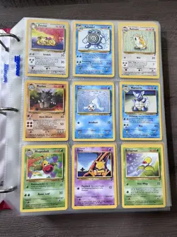 200+ Vintage Base Set Pokemon Cards Binder Collection Base Set Topps Etc. NM - Image 5