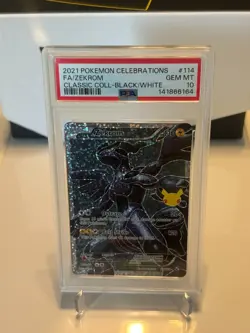 PSA 10 2021 Pokemon Celebrations Classic Collection Zekrom 114/114 FA Holo - Image 1