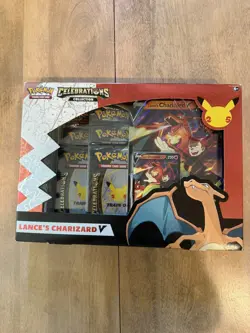 Pokemon TCG 25th Celebrations Lance’s Charizard V Collection Box New Sealed - Image 1