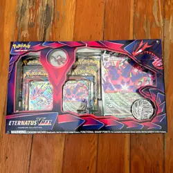 Pokemon TCG Eternatus VMAX Premium Collection Kit 6 Cards Booster English 2020 - Image 1