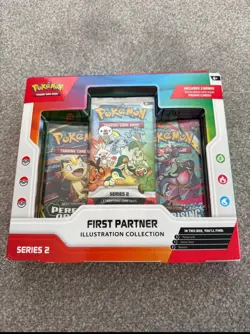 Pokemon TCG First Partner Illustration Collection Series 2 Box (3 Promo Cards) - Image 1