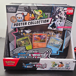 Pokemon TCG Black Bolt & White Flare Poster Collection X4 - Image 1