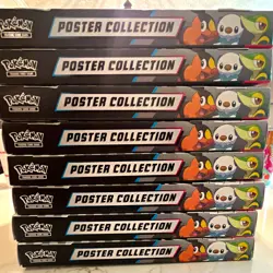 Pokemon TCG Poster Collection Box SV Black & White Bolt & Flare English 6+ ✅X8✅ - Image 1