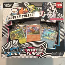 Pokemon TCG Poster Collection Box SV Black & White Bolt & Flare English 6+ ✅X8✅ - Image 2