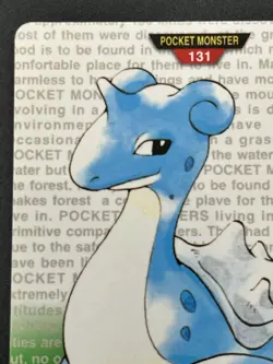 Bandai Pokemon Monsters Collection Lapras #131 1996 Japanese Trading Card - Image 2