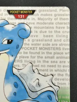 Bandai Pokemon Monsters Collection Lapras #131 1996 Japanese Trading Card - Image 3