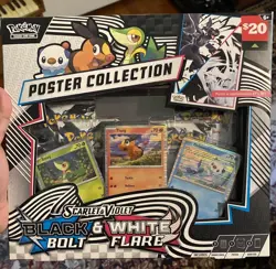 Pokemon TCG Black Bolt & White Flare Unova Poster Collection - Image 1