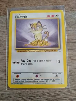 Pokemon TCG Meowth Legendary Collection 53/110 Regular Uncommon Excellent - Image 1