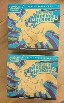 TWO Pokemon TCG Ascended Heroes Elite Trainer Boxes (ETB) New Factory Sealed! - Image 1