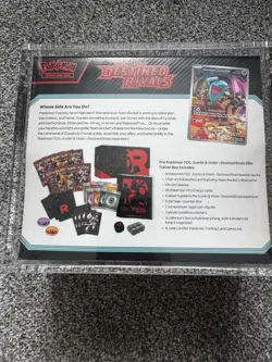 Pokemon TCG Destined Rivals ETB Elite Trainer Box New Sealed With Acrylic Case - Image 2