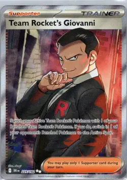 Pokemon TCG Team Rocket's Giovanni 225/182 Destined Rivals Holo NM - Image 1