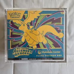 Pokemon TCG Ascended Heroes Pokemon Center Elite Trainer Box ETB & Acrylic Case - Image 1