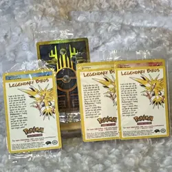 SEALED Ancient Mew Holo PLUS Legendary Birds Promo Set Pokemon 2000 Movie TCG - Image 1