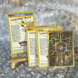 SEALED Ancient Mew Holo PLUS Legendary Birds Promo Set Pokemon 2000 Movie TCG - Image 5
