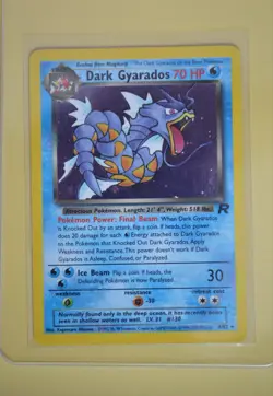 Pokemon TCG Team Rocket Dark Gyarados 8/82 Holo Rare 70 HP WOTC 2000 - Image 1