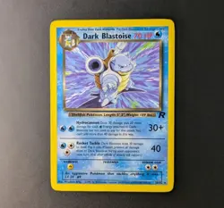 Dark Blastoise 20/82 Non-Holo Rare Team Rocket Vintage WOTC Pokemon TCG - NM/LP - Image 1
