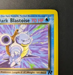 Dark Blastoise 20/82 Non-Holo Rare Team Rocket Vintage WOTC Pokemon TCG - NM/LP - Image 3