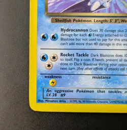 Dark Blastoise 20/82 Non-Holo Rare Team Rocket Vintage WOTC Pokemon TCG - NM/LP - Image 4