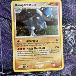 Rampardos 33/123 - 2007 Mysterious Treasures Holo Rare Pokemon Card HP/MP - Image 1