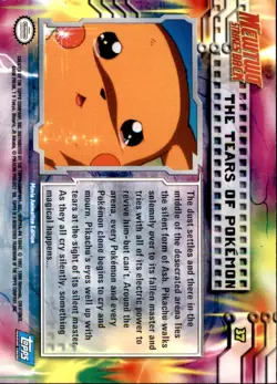 Pokemon Topps The First Movie Trading Cards The Tears Of Pokemon #37 HOLO LP - Image 2