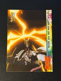 Trying Out The New Toy 7 Mewtwo Strikes Back Scene Card Pokemon Topps - Image 1