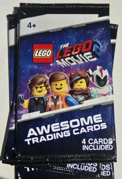 The Lego Movie 2 Awesome Trading Card Lot of 5 Packs - Image 1