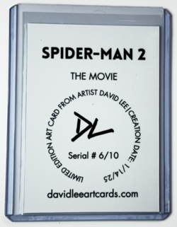 Spider-Man 2 Limited Limited Edition Artist Signed "The Movie" Trading Card 6/10 - Image 2