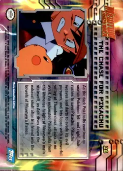 Pokemon Topps The First Movie Trading Cards The Chase For Pikachu #28 LP - Image 2