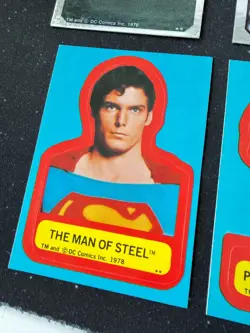 1978 Topps Superman The Movie Complete 1-77 Card Set + 6 Stickers 6 Foil Wrapper - Image 5