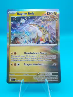 Raging Bolt 111/142 Sv07: Stellar Crown Pokemon TCG Holo Near Mint/Mint - Image 1