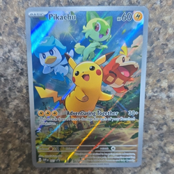 Pokemon TCG Pikachu 027 SVP Scarlet & Violet Promo Holo EN 2023 60 HP - Image 1