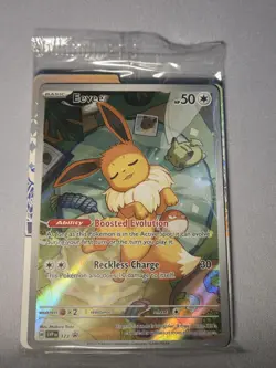 Pokemon TCG Eevee Scarlet & Violet Promo Cards 173 Promo Full Art Holo Sealed - Image 1
